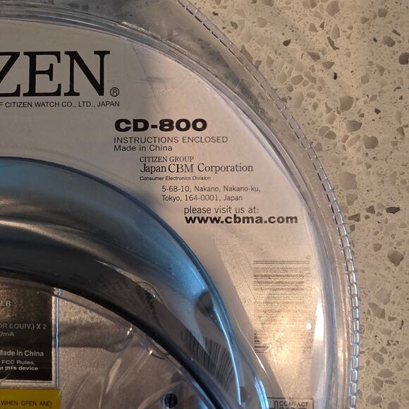 Citizen CD-800 Personal Portable CD Player New Open Package - Picture 4 of 5